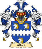 Irish Family Coat of Arms (v.25a) Alleet