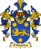 Irish Family Coat of Arms (v.25a) O'Kindelan